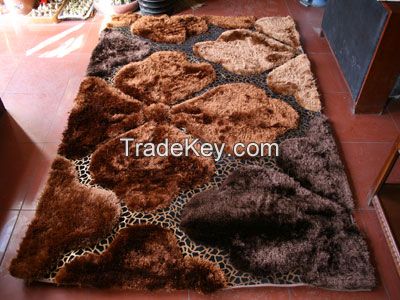 Hand-Made Polyester Shaggy Carpets(wild style, full of passion)