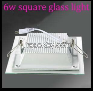 6W Newstyle SMD5730 110V-260V high quality downlight square living room lights glass  led panel lights 