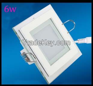 6W Newstyle SMD5730 110V-260V high quality downlight square living room lights glass  led panel lights 