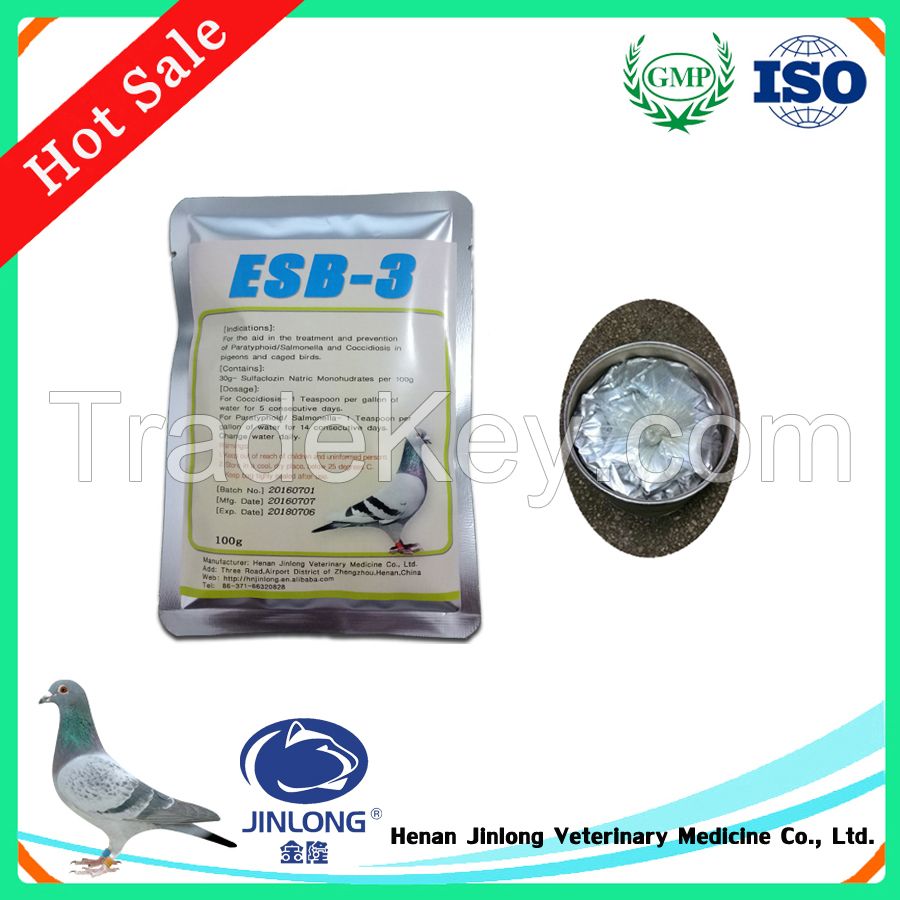 Pigeons Medicine Names of Antibiotics Treatment Coccidiosis ESB-3 Powder