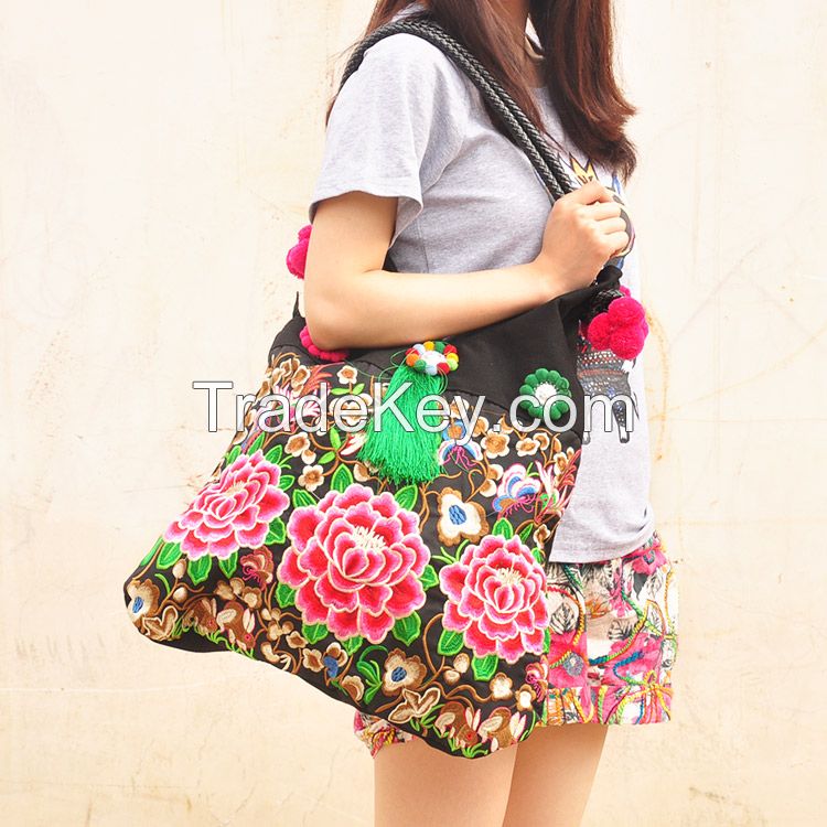 2014 fashion ethnic embroidery shoulder bag 