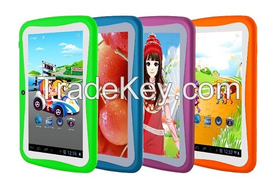 Children's Tablet PC7" dual Core with free children study software 1024*768 IPS Screen