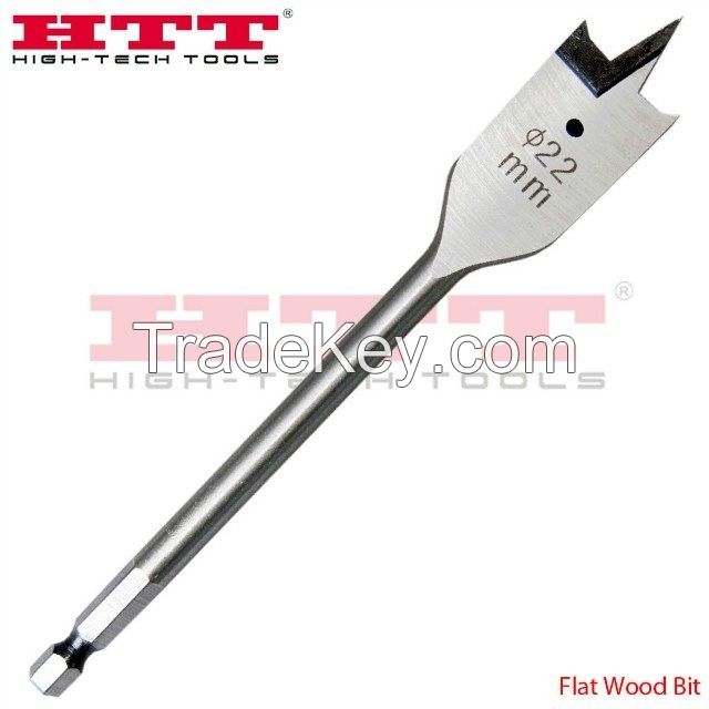 Wood Boring Bit, Wood Flat Bit with tri-point and cutting groove