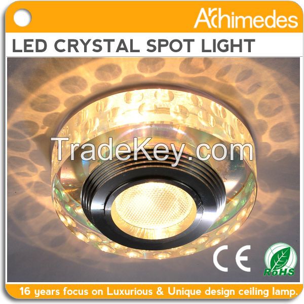 Competitive Price LED Crystal Ceiling Spotlight 3W