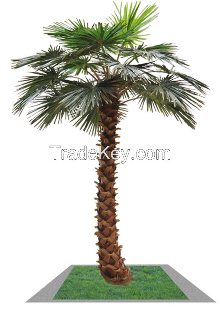 Landscaping real look and touch artificial palm tree