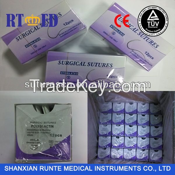 Absorbable Braided PGA Suture With Needle