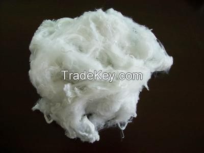 white Polyester staple fiber