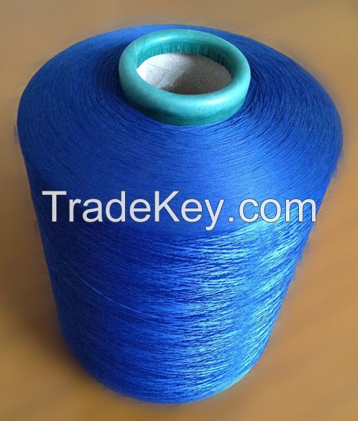 DTY 150D 300D with 1 heat polyester yarn have elastic for sock/glove knitting