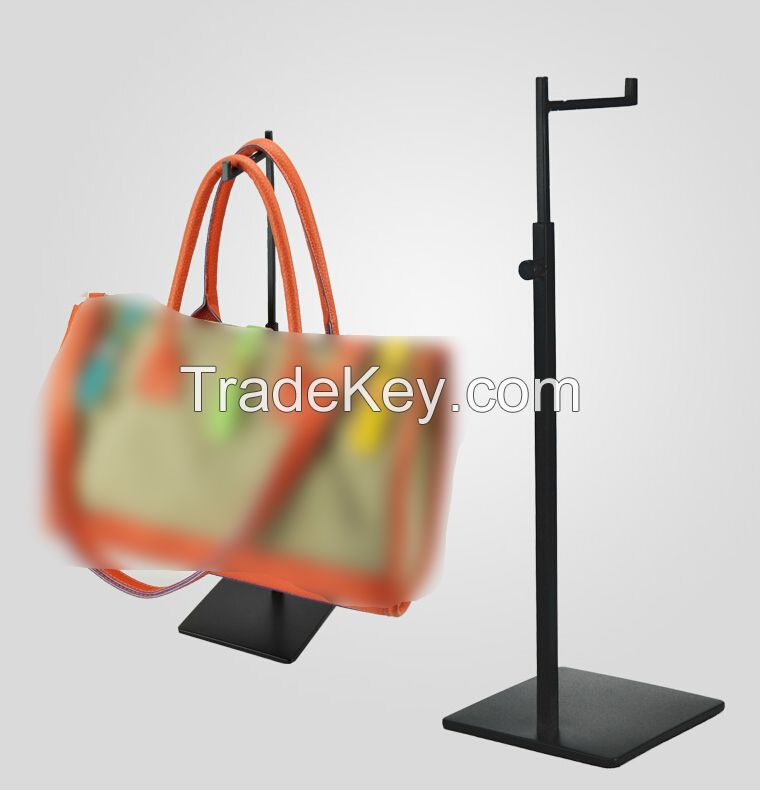 Adjustable Height Handbag Display Stand Stainless Steel Women Bag Display Rack Holder