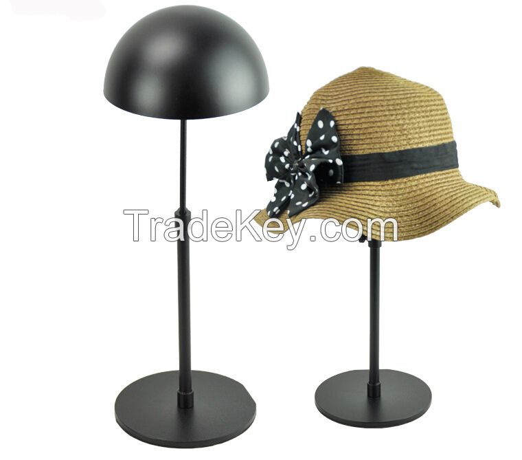 stainless steel hat display stand rack and wig display stand