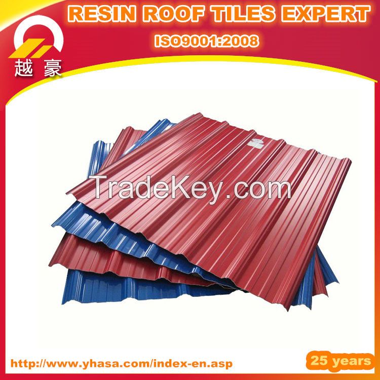 High Quality Building Materials Corrugated Plastic Roof Tiles Trapezoidal Wave shape