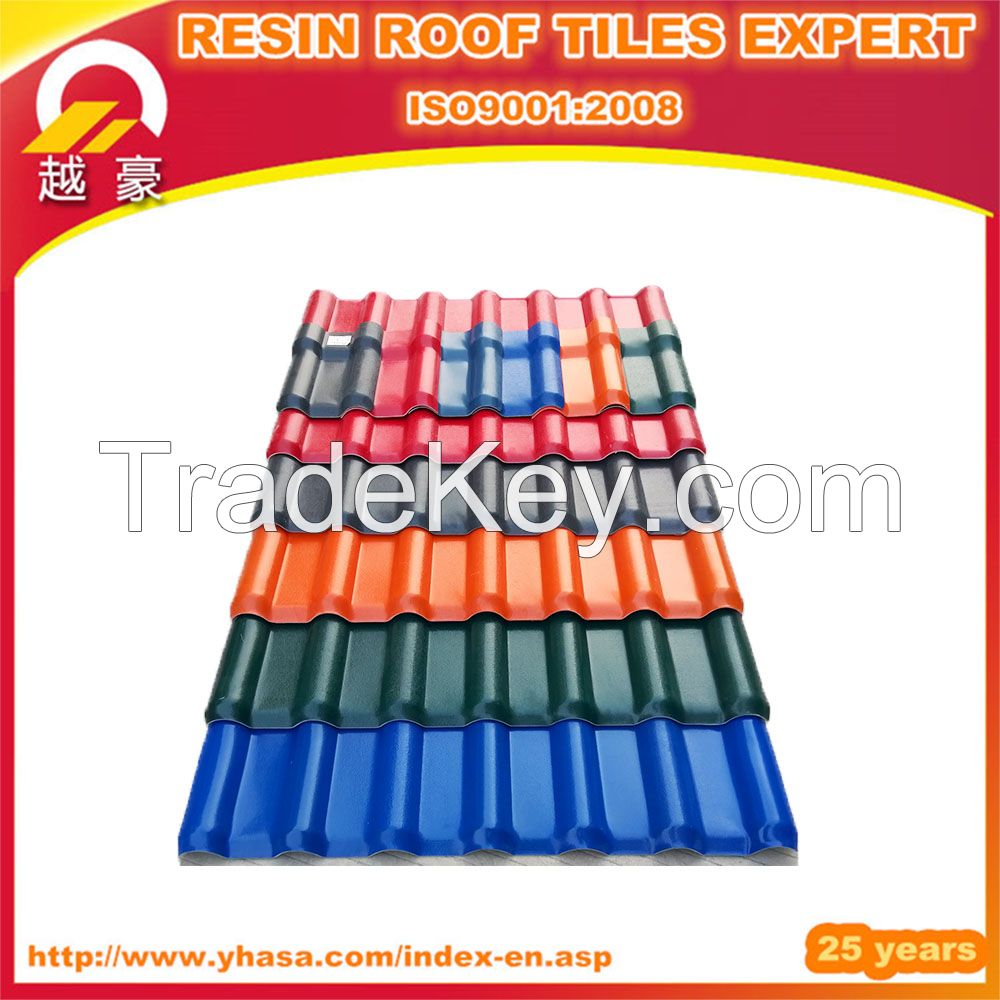 New Building Materials Sound insulation Plastic Roof Tiles 