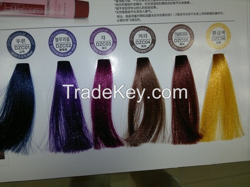 Semi-permanent  acid clinic hair color cream