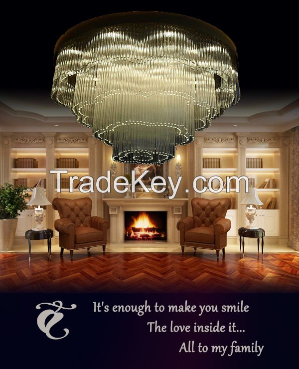 GKC0002 Width 1000mm Giking Lighting Good Quality Classical Big Ceiling Lamp Crystal Ceiling Lamps