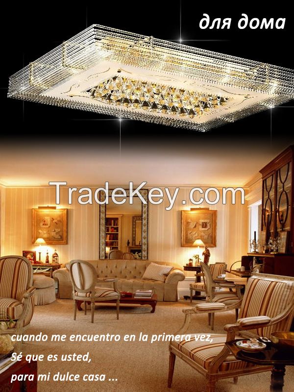 GKC0048 Width 1050mm Giking Lighting Good Quality Crystal Ceiling Lamps