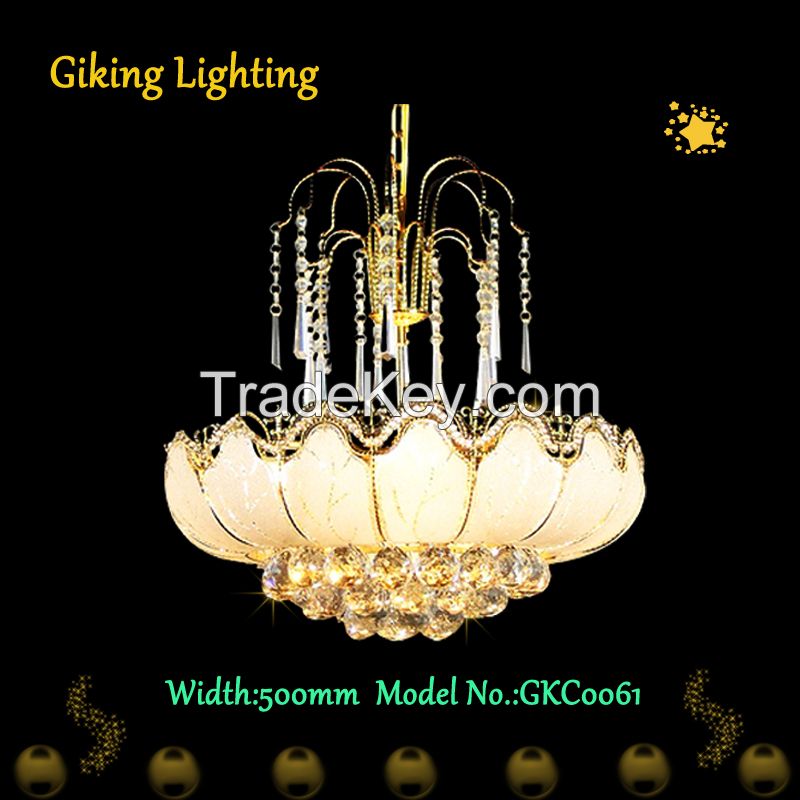 GKC0061 Width 500mm Giking Lighting Good Quality Crystal Chandelier Lamps