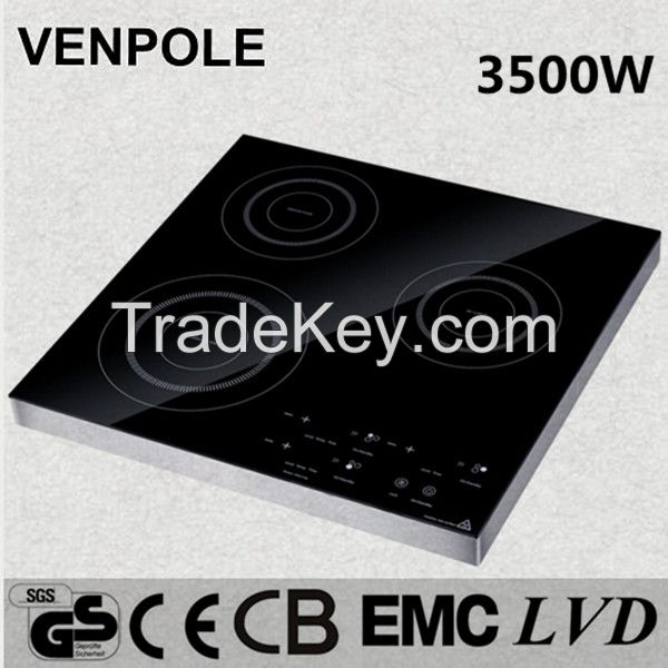 Venpole Induction cooker cooktop 3500W with GS/CE/EMC/LVD approval