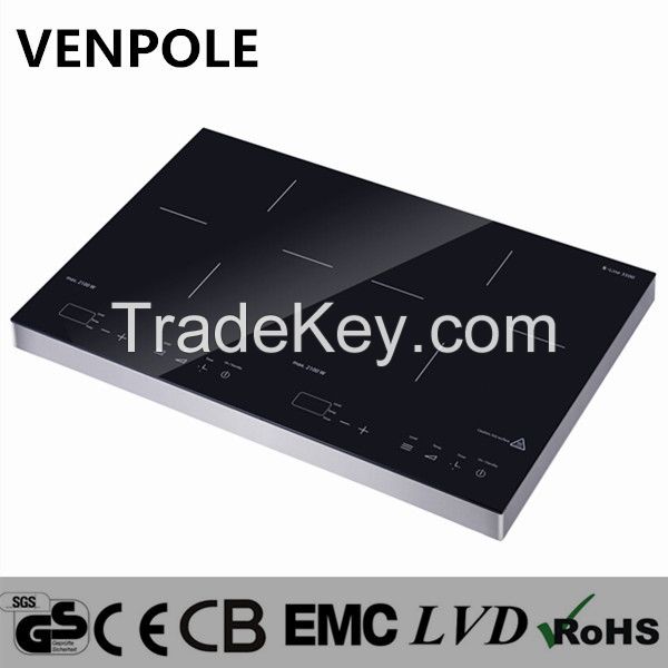 Venpole portable induction cooker cooktop with 2 burners 3500W