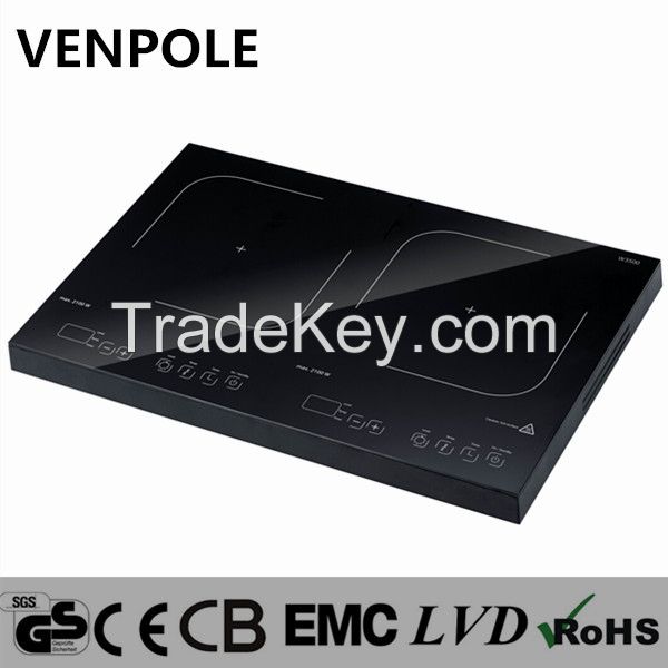 Venpole induction cooker cooktop hob 3500W 2 burners for household