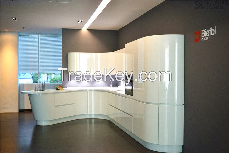 The kitchen cabinet of 2014 new design, modern UV kitchen cabinet, integral kitchen cabinet, SIGNATURE KITCHEN