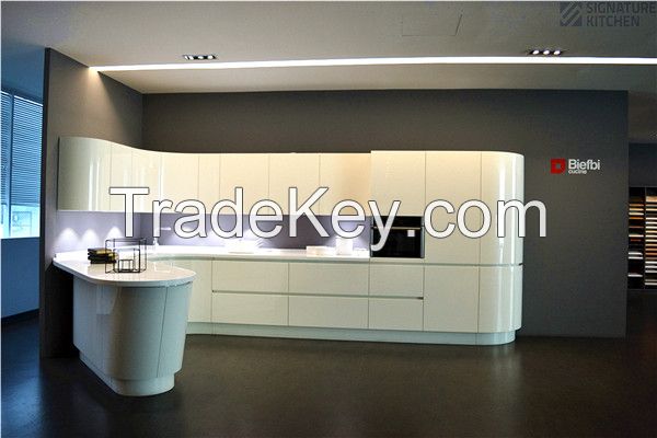 SIGNATURE KITCHEN-2014 hot sale white high glossy UV kitchen cabinets