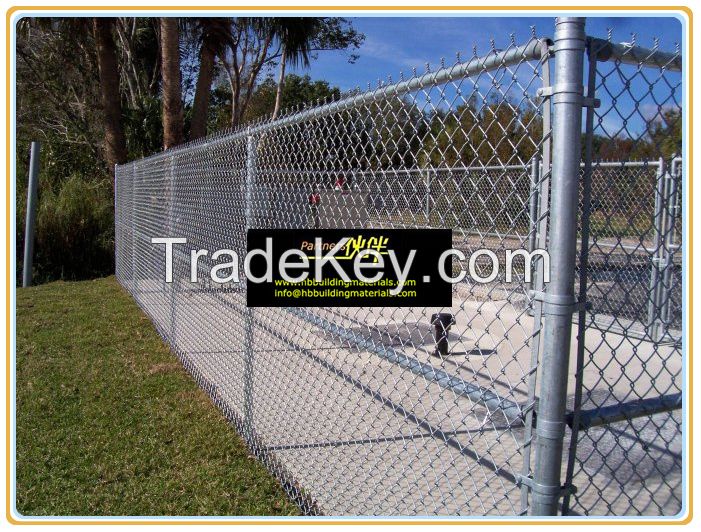 Galvanized Chain link fence for farm fencing, deer fence