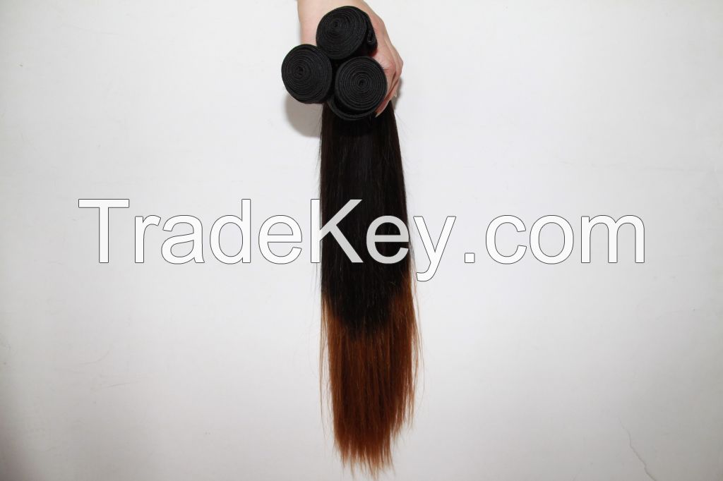 6A Brazilian virgin hair sraight omber Brazilian straight hair cheap hair weave free gifts 
