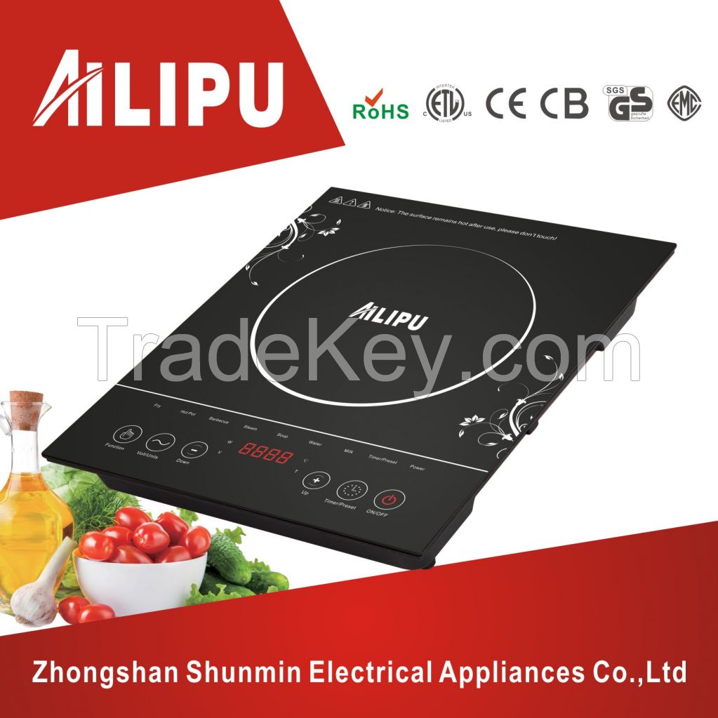 CE/CB/RoHS/ETL approved low voltage induction cooker/good price electric cooktop/electrical induction sotve