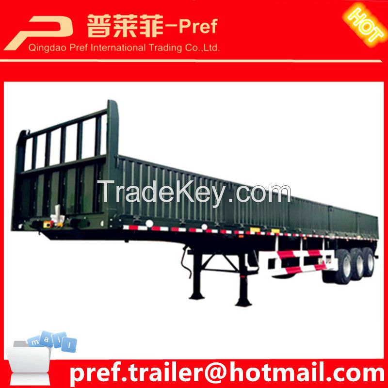 Hot sale Tri-axle 40ft side wall semi trailer