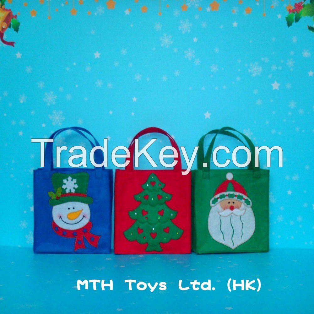 Cheap Christmas Decoration Nonwoven Shopping Gift Bag Supplier