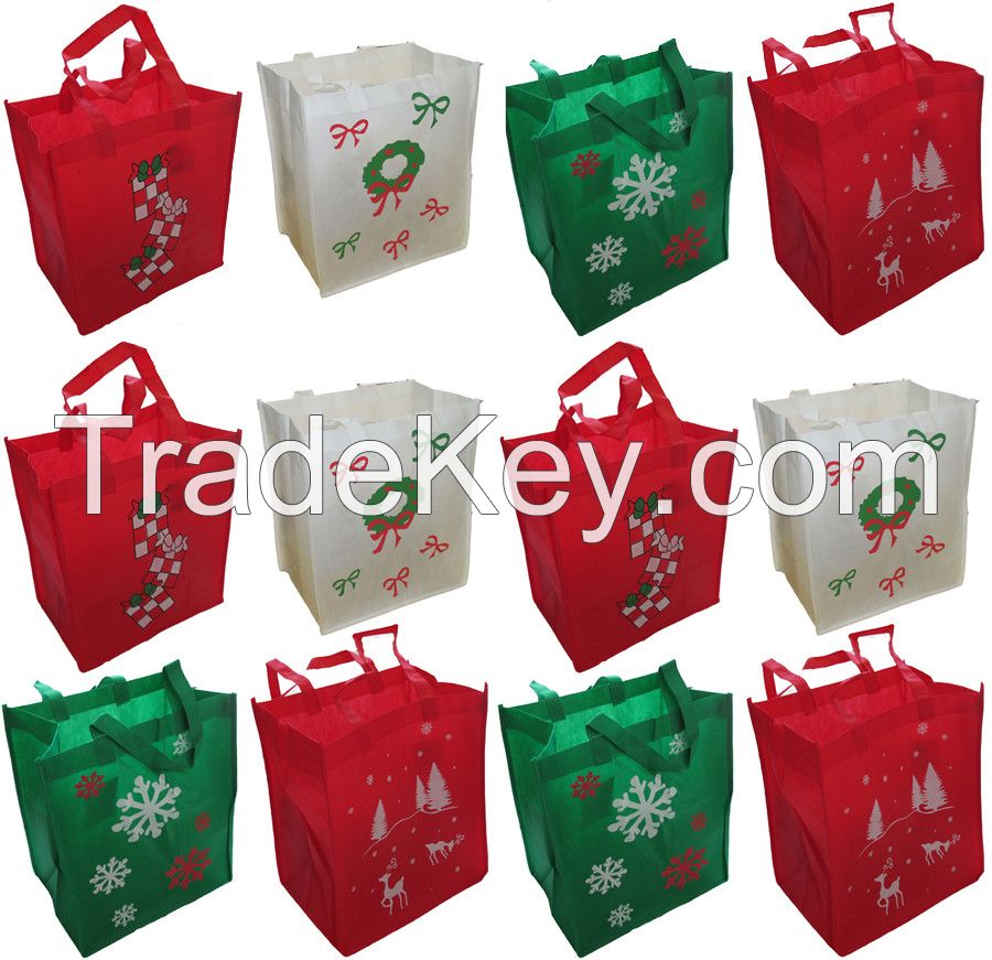 Cheap Christmas Decoration Nonwoven Shopping Gift Bag Supplier