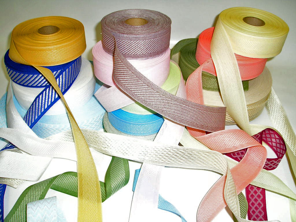 Textile webbing (tape,ribbon,straps) for mattress