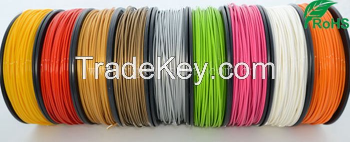 hot sale  1.75mm 3.0mm plastic PLA ABS 3d printer filament