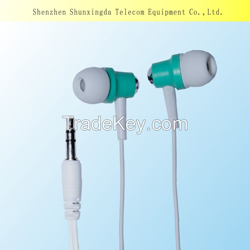 SXD In-Ear Style and Wired Communication flat cable promotion earbud