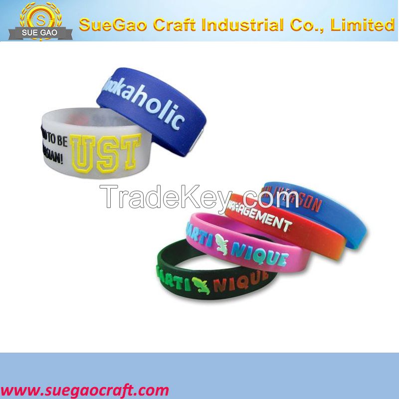 Customize Logo Silicone Wristband,promotion Wristband,glow in the dark wristband