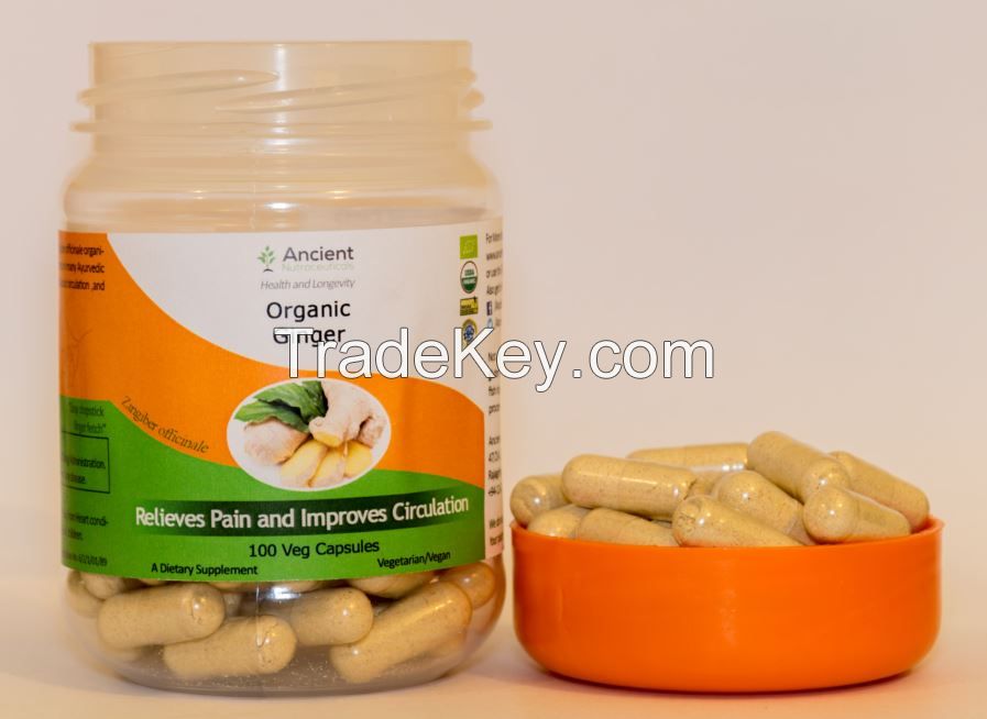 Organic Ginger Capsules - 600mg