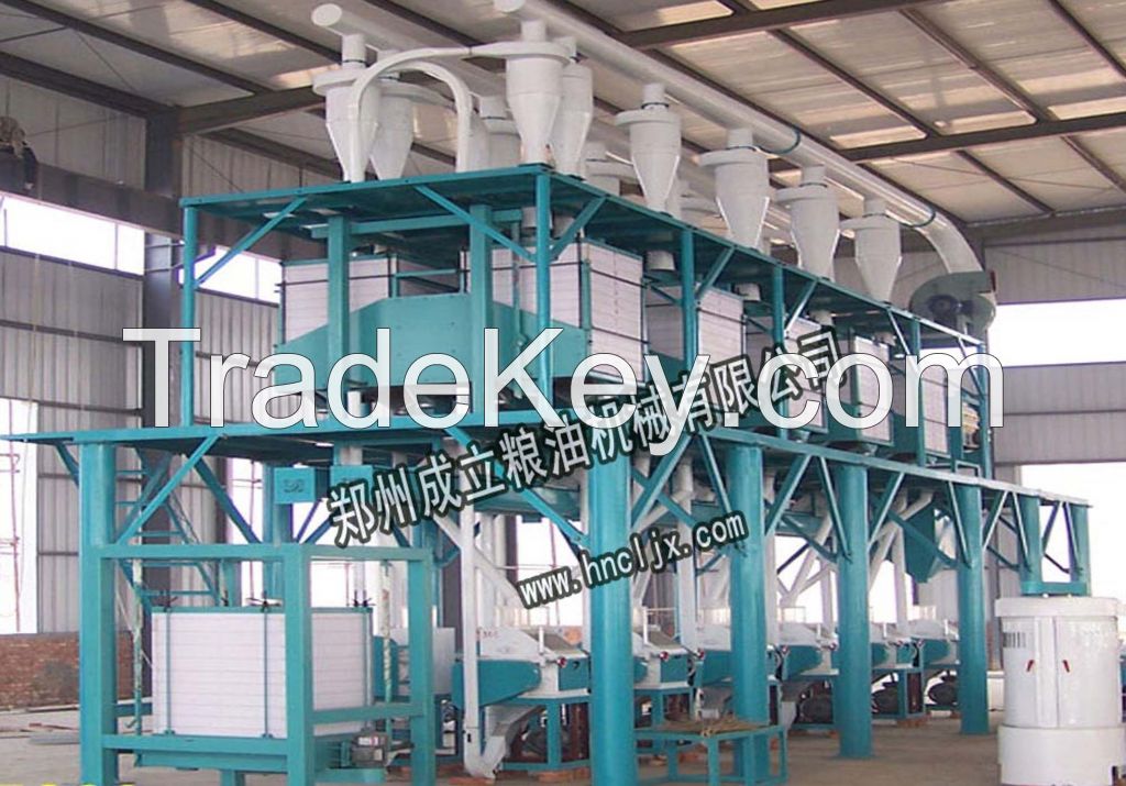 10-500 tons/24 hours Automatic Wheat Four Milling Machinery 