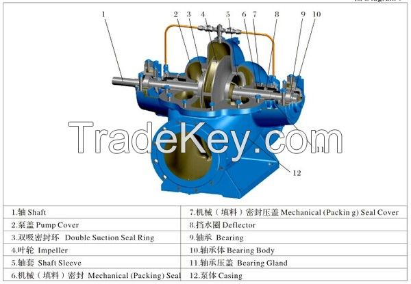 S-Type Double Suction Centrifugal Pump