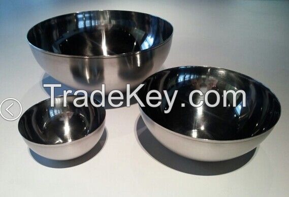 Stainless Steel Salad bowls set with FDA certificate