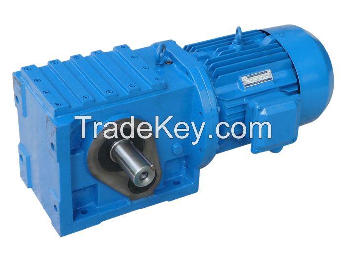 K Series helical bevel geared reduction motor