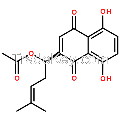 Acetyl Shikonin Cas No.:24502-78-1 HPLC&gt;98%
