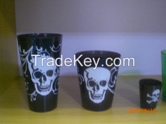 tankards, plastic party items, plastic cups, colorful and high quality