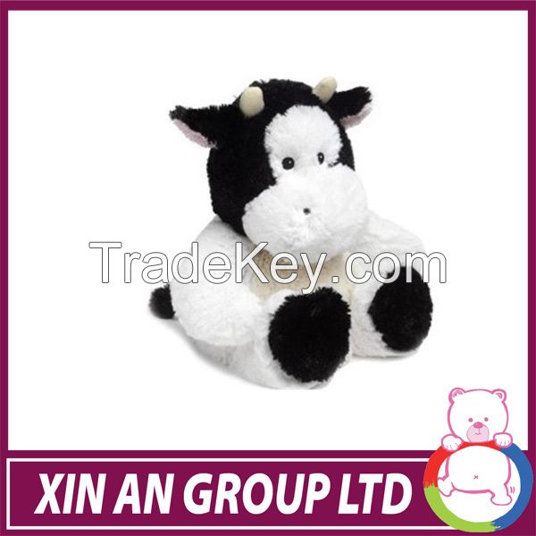 Custom Design Wholesale Stuffed Black Cow Toy