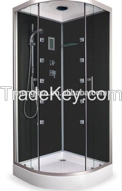 aluminium tempered glass enclosed decorative complete shower room cabin