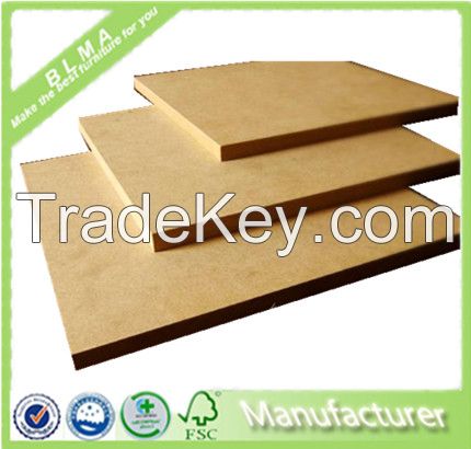 China high quality 18mm raw/plain MDF