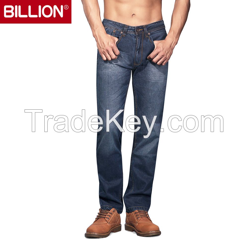 100% Cotton Mens Jeans With Fashion Washing 