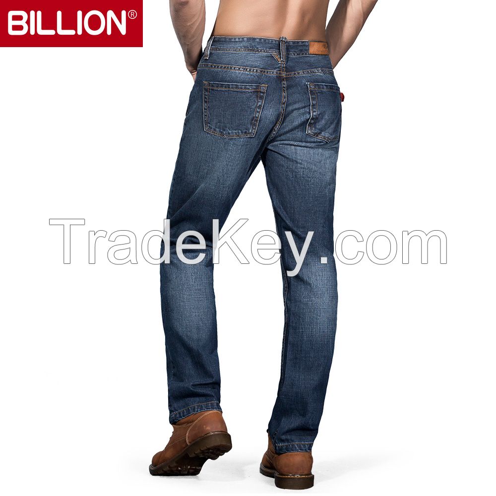 100% Cotton Mens Jeans With Fashion Washing 