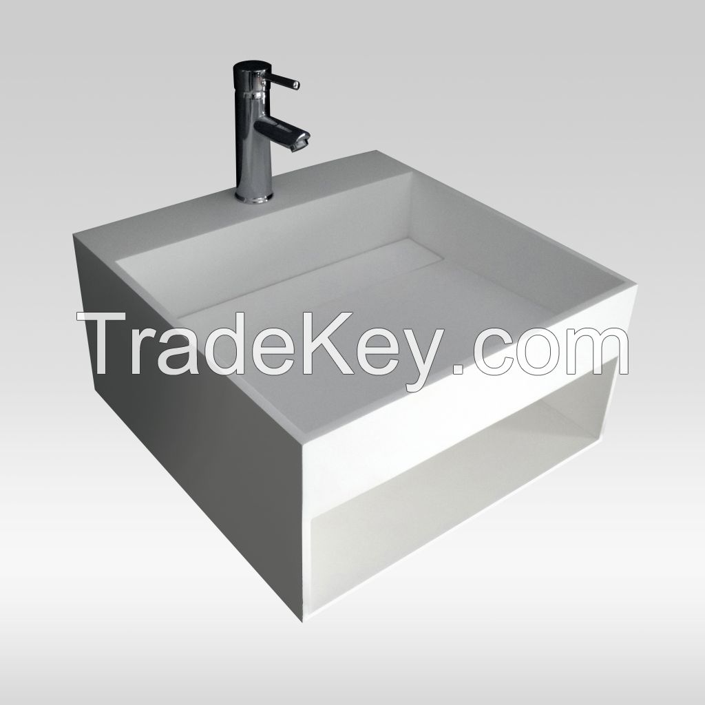 2014 New Solid Surface Bathroom Wash Basin (JZ1005)