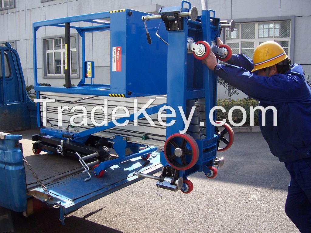 Factory sales G-type Single mast  aerial work platform with working height 9.3m