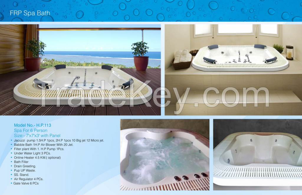 Jacuzzi Spa 7 x 7 x 3 ft